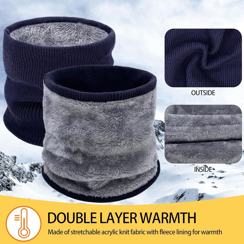 Beurlike Winter Neck Warmer Gaiters for Men Women Windproof Thermal Fleece Ski Face Mask Cover Neck Scarf for Cold Weather - Image 4